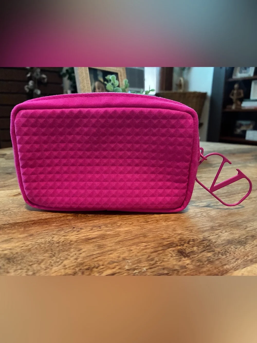 Valentino Beauty Hot Pink Makeup Pouch